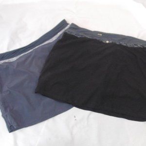 Tangerine lot of 2 Women's Black/Gray activewear golf tennis XXL skort